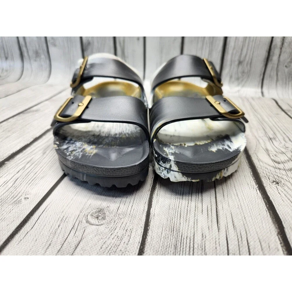 Birkenstock Arizona Essentials EVA Glamour Gold Multi Marbled Sandal 40 W9 M7